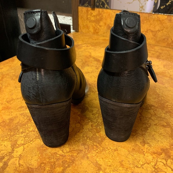 Rag & Bone Harrow Leather Ankle Bootie - Picture 3 of 5
